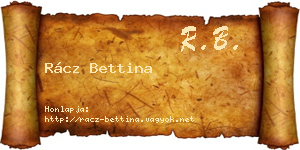 Rácz Bettina névjegykártya