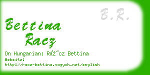 bettina racz business card